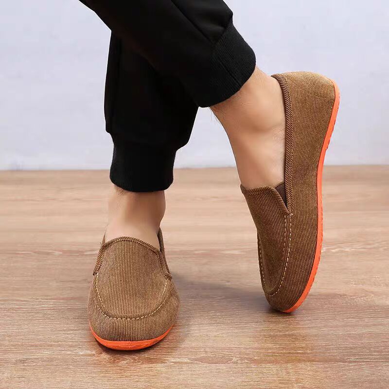 Sports Equipment Brand - Zapatos Mocasines Verdes de Lona para