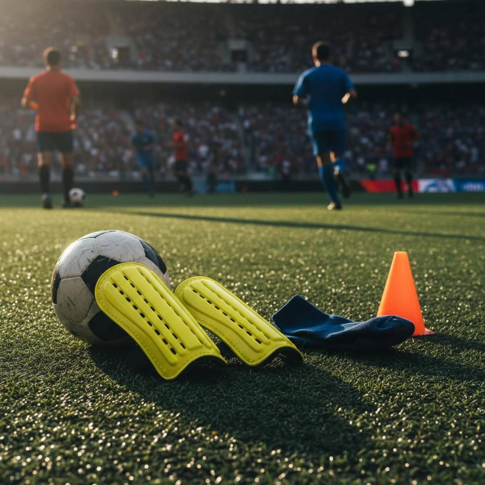 Sports Equipment Football - Espinilleras de Fútbol con Correas de