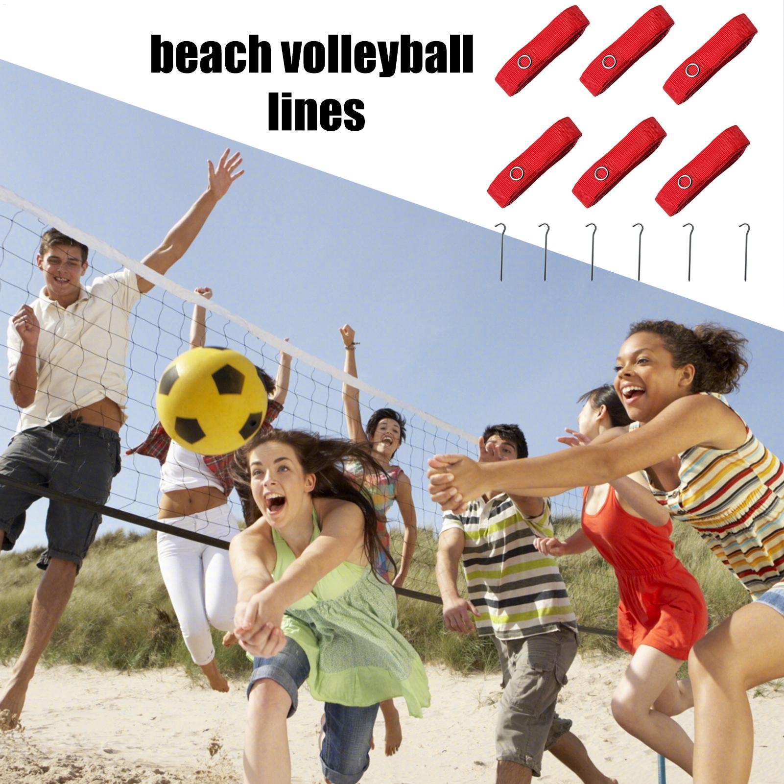 Sports Equipment Volleyball - 6x Cuerdas de Voleibol de Playa