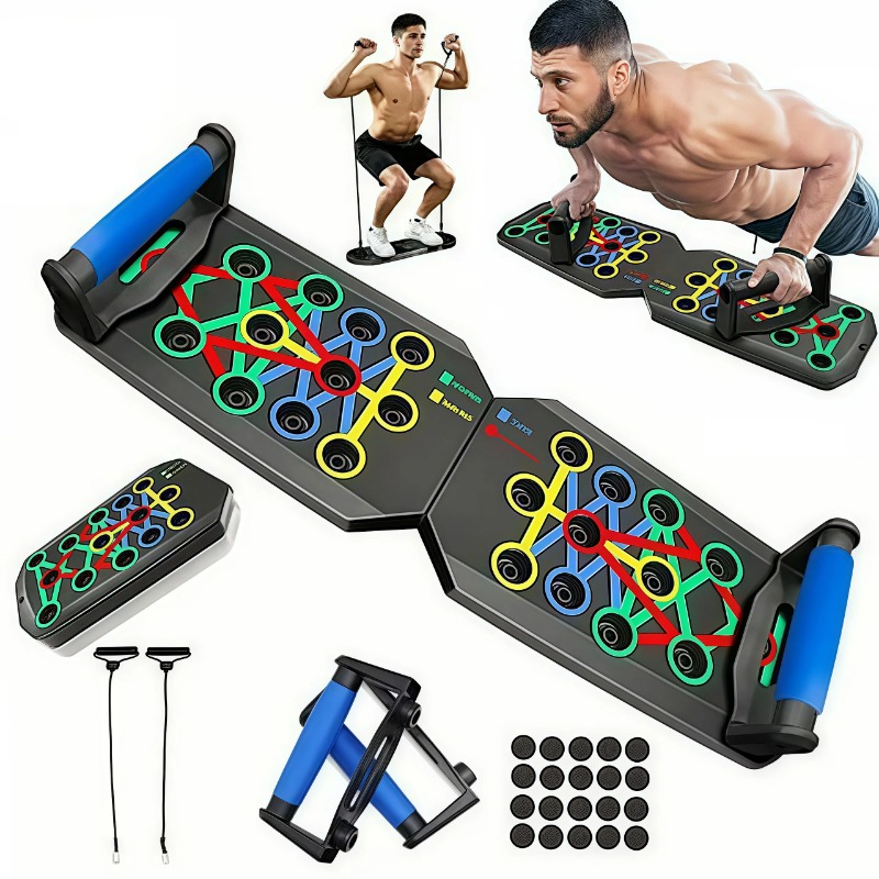 Sports Equipment Pictures - Tabla de flexiones plegable con bandas