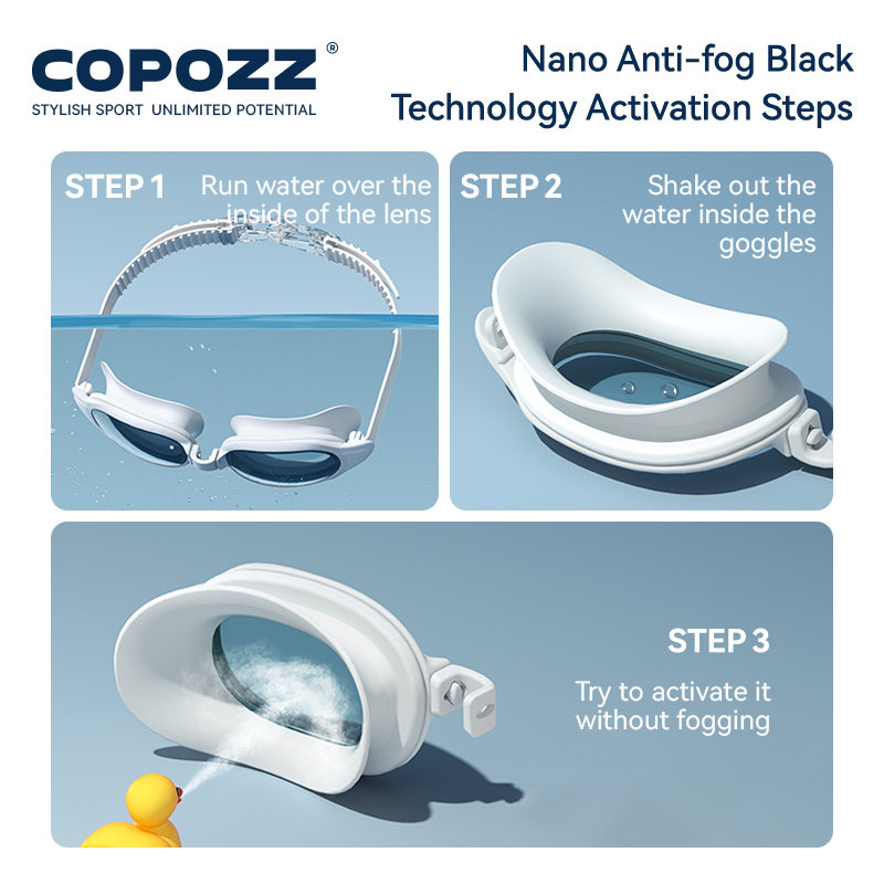 COPOZZ gafas de natación para  - Swimming Goggles Anti Fog reseña y precio