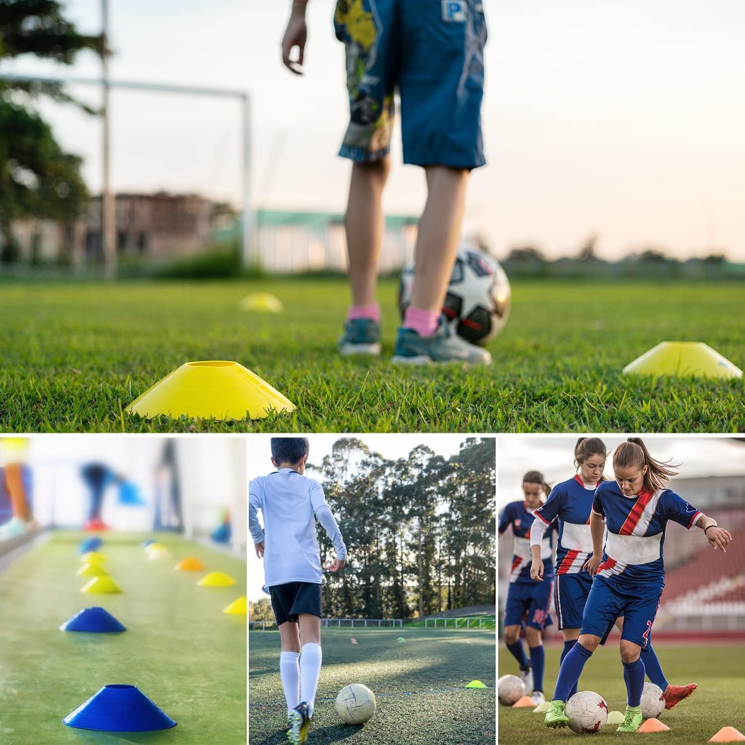 5 Conos de Entrenamiento de Fú - Sports Equipment Football reseña y precio