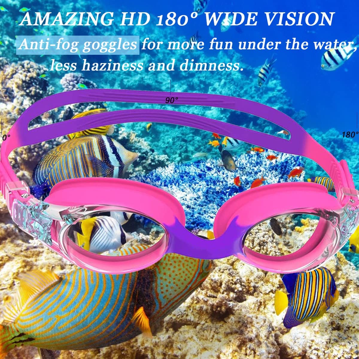 Gafas de natación para niños j - Swimming Goggles Anti Fog reseña y precio