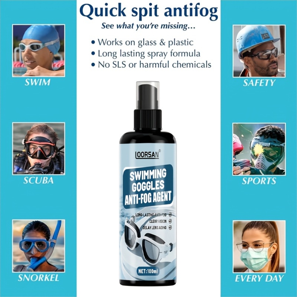 Spray Antivaho para Gafas LOOR - Swimming Goggles Anti Fog reseña y precio